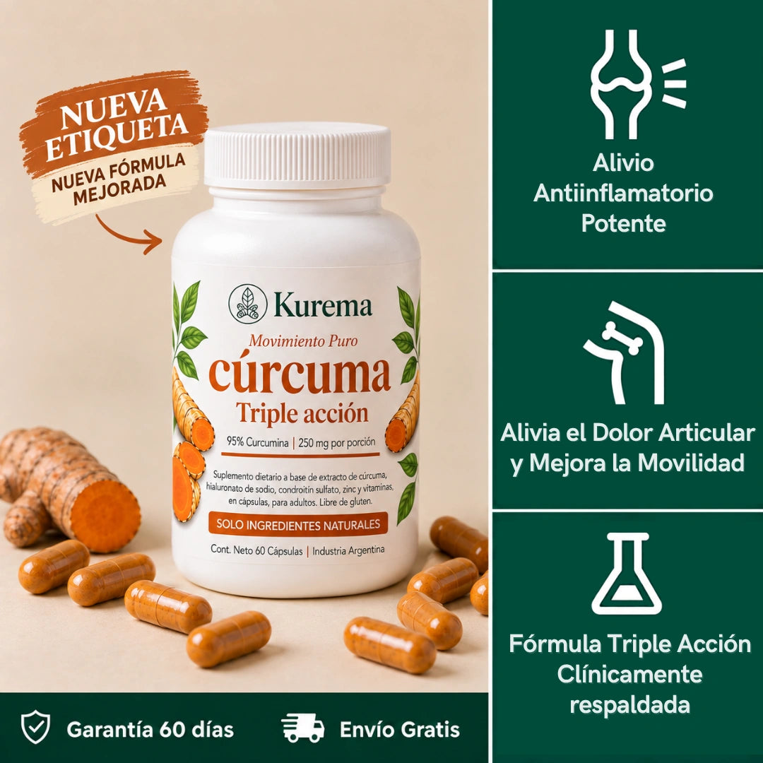 Kurema - Cápsulas Premium de Triple Acción Antiinflamatoria