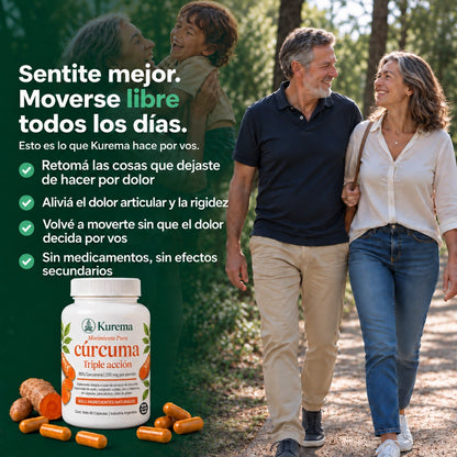 Kurema - Cápsulas Premium de Triple Acción Antiinflamatoria