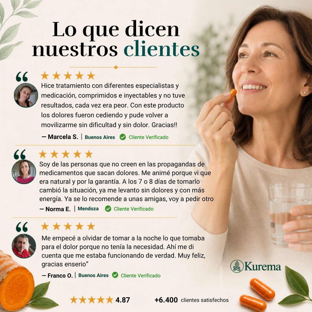 Kurema - Cápsulas Premium de Triple Acción Antiinflamatoria