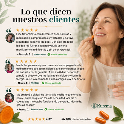 Kurema - Cápsulas Premium de Triple Acción Antiinflamatoria