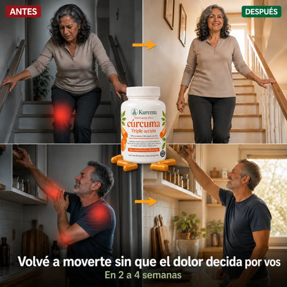 Kurema - Cápsulas Premium de Triple Acción Antiinflamatoria